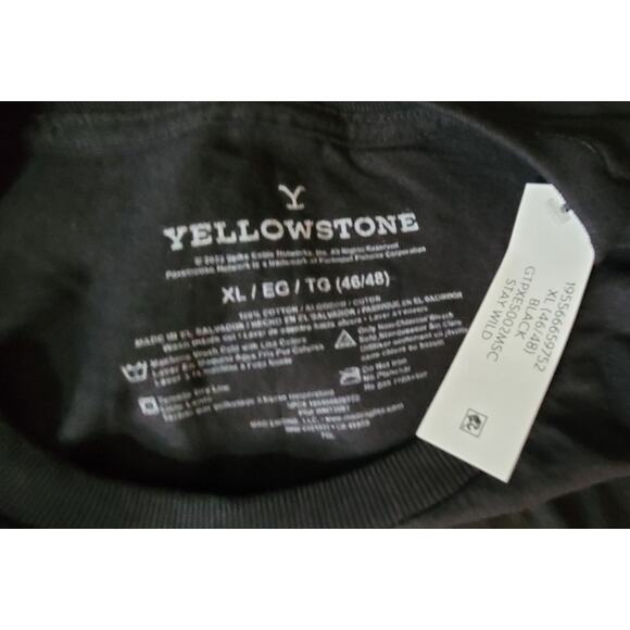 NEW Yellowstone Graphic T-Shirt Dutton Ranch TV Show Black Adult Size XL - Picture 3 of 3